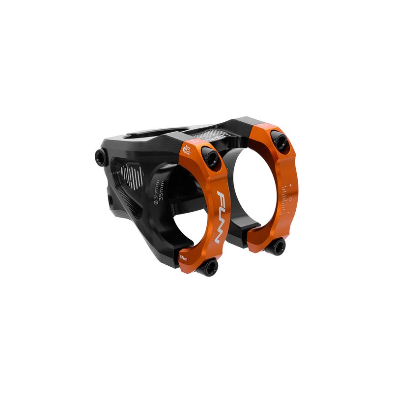Funn Equalizer Bike Stem with 10mm Drop or Rise - Length 35mm stem with 35mm Bar Clamp, Durable and Lightweight Alloy Bike Stem for Mountain Bike and BMX Bike (Orange) - Image 1